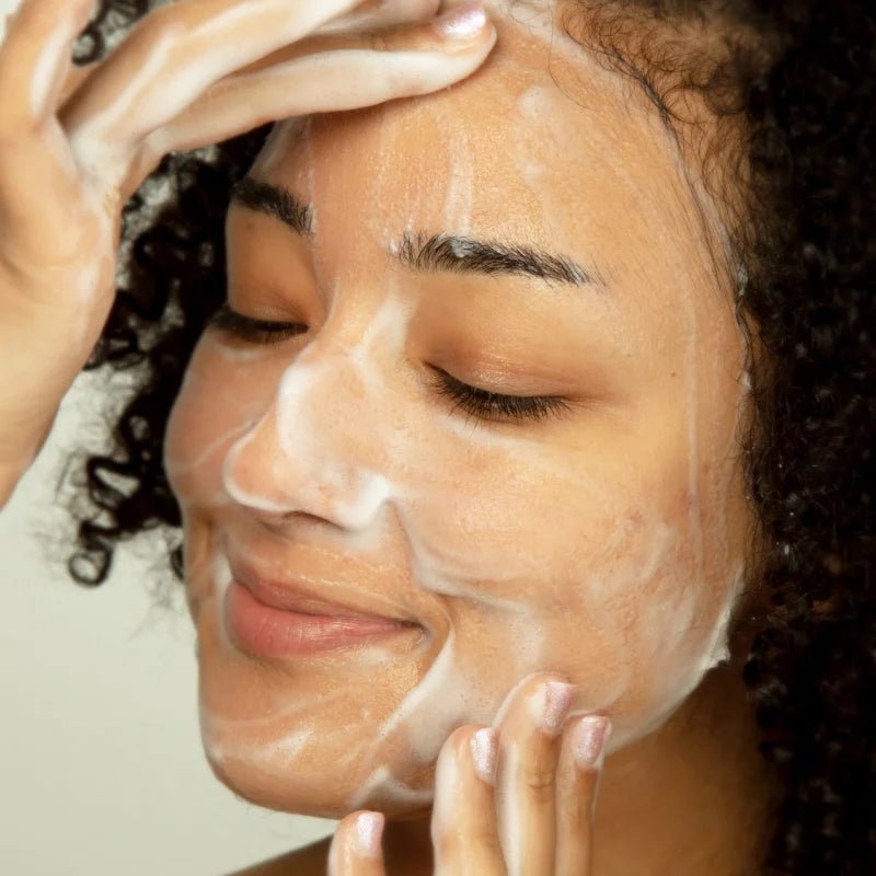 Cucumber Cloud Foam Cleanser - Foam on face