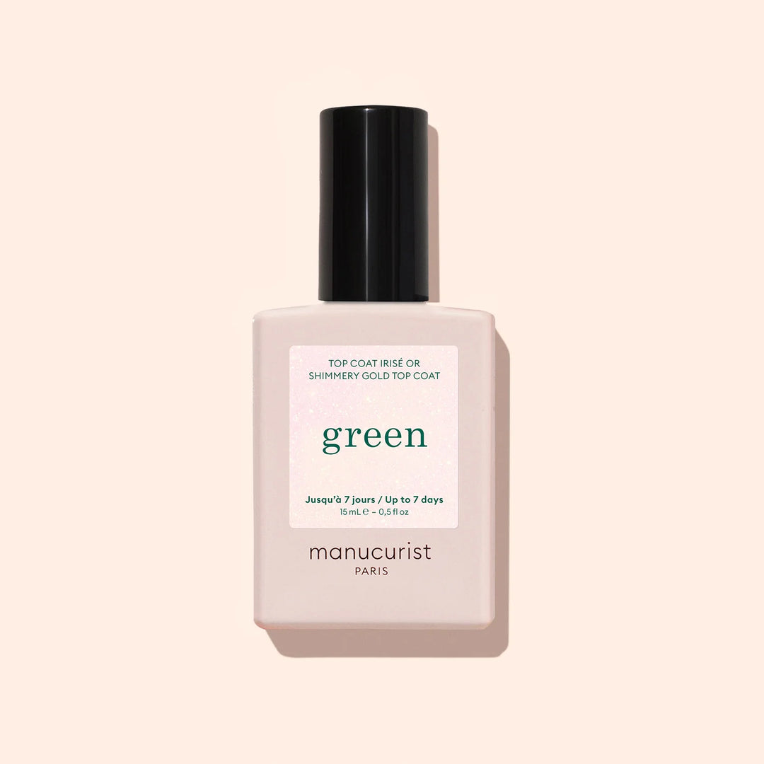 Top Coat mit Pailletten gold von Manucurist - Freisteller