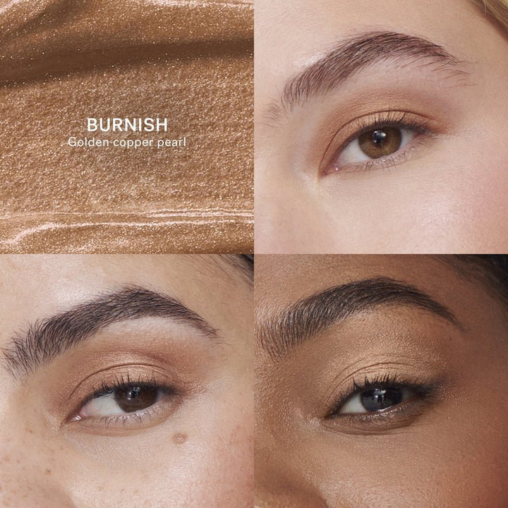 Ilia Liquid Powder Eye Tint - Chromatic Burnish Comparison