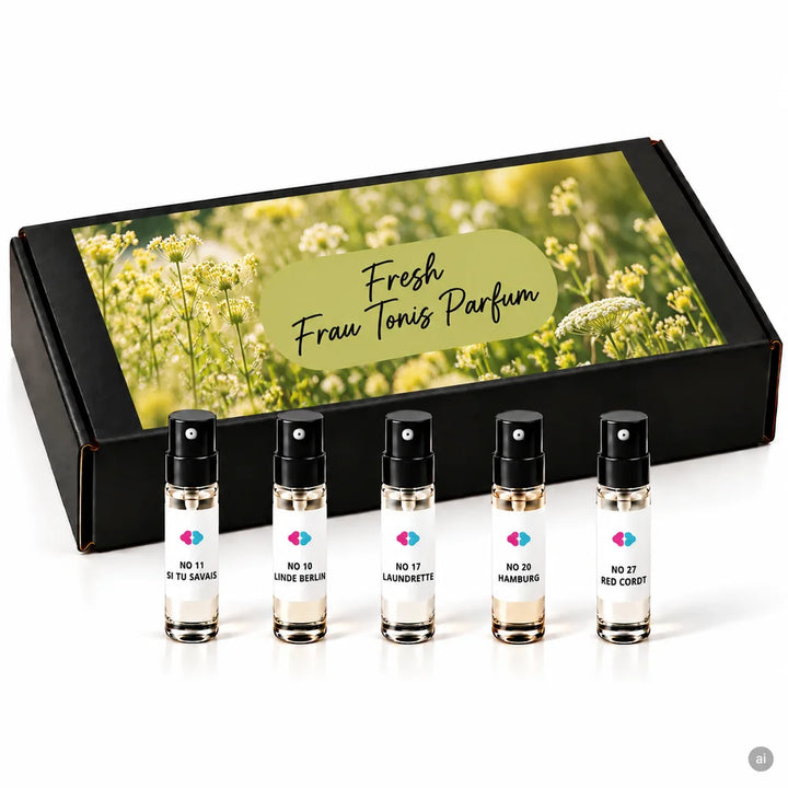 Parfum Discovery Set: Frische Düfte von Frau Tonis Parfum