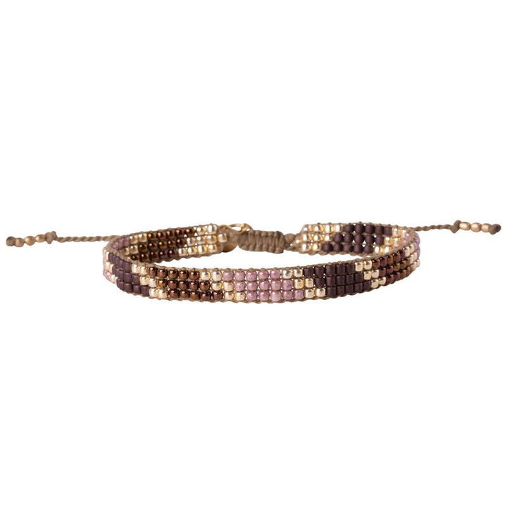 Commitment Rose Quartz Gold Colored Bracelet