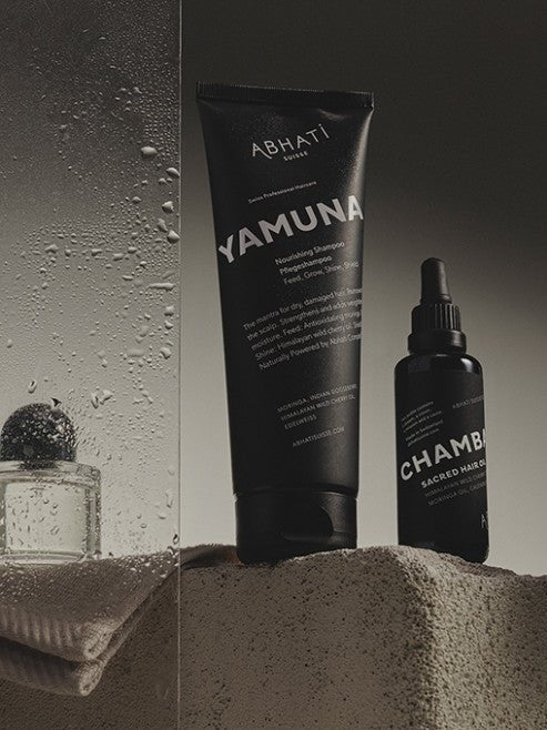 Abhati Suisse Chambal Sacred Hair Oil und Yamuna Shampoo – Haarpflege Set