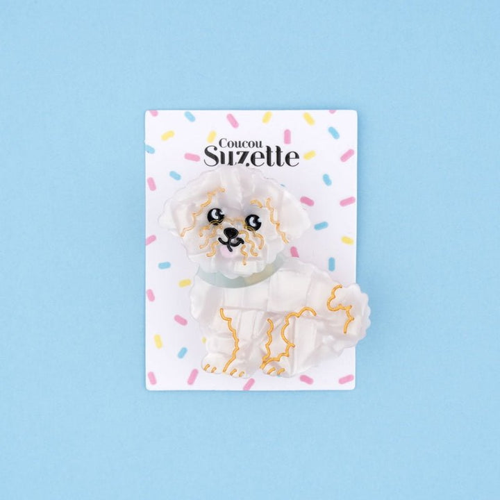 Bichon Hair Clip - verpackt