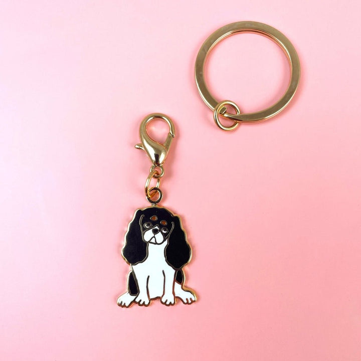 Coucou Suzette Cavalier Key Ring / Pet Tag - abnehmbarer Anhänger