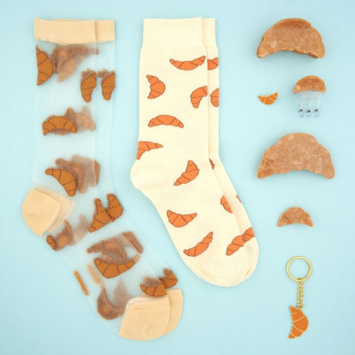 Coucou Suzette Croissant Socks - Croissant Kollektion
