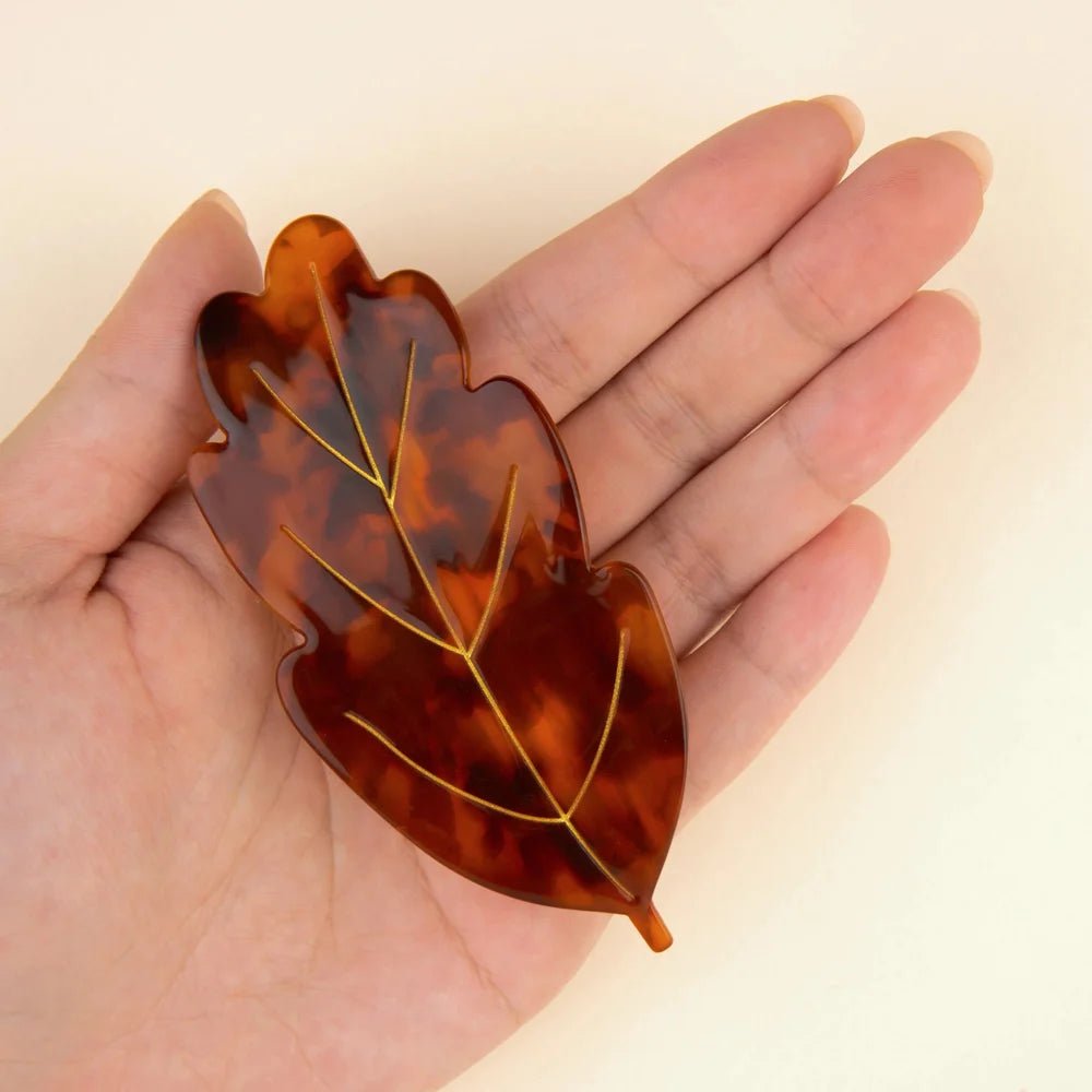 Leaf French Barrette - Blanda Beauty