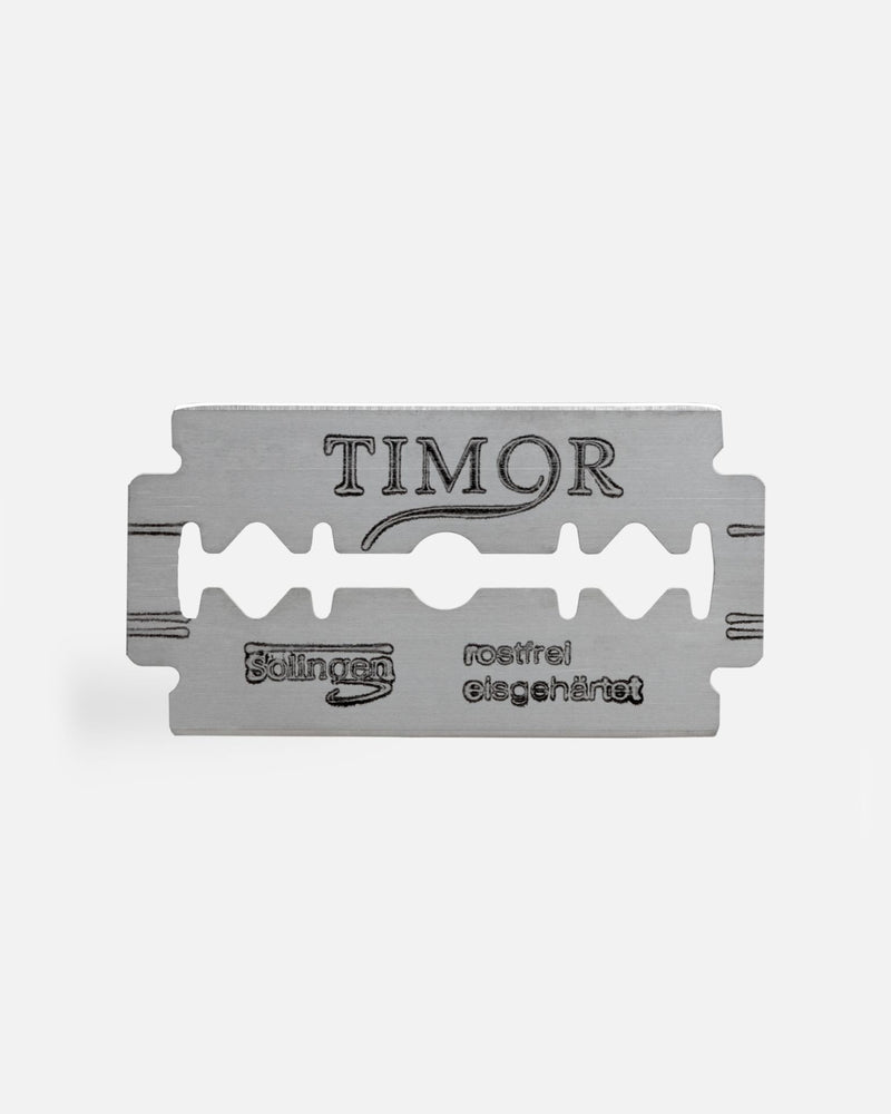 Giesen & Forsthoff Timor® Unisex Rasierhobel Gentle Shaver mit kurzem Edelstahlgriff 80 mm - Timor Rasierklingen