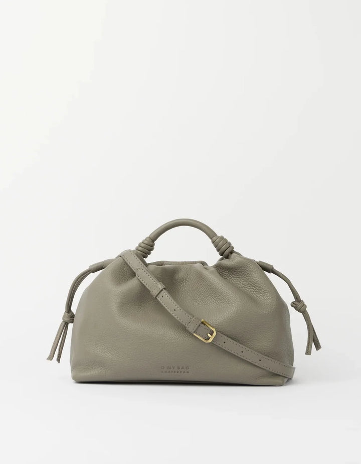 O My Bag Kiki Midi aus Soft-Grain-Echtleder mit verstellbarem Crossbody-Riemen