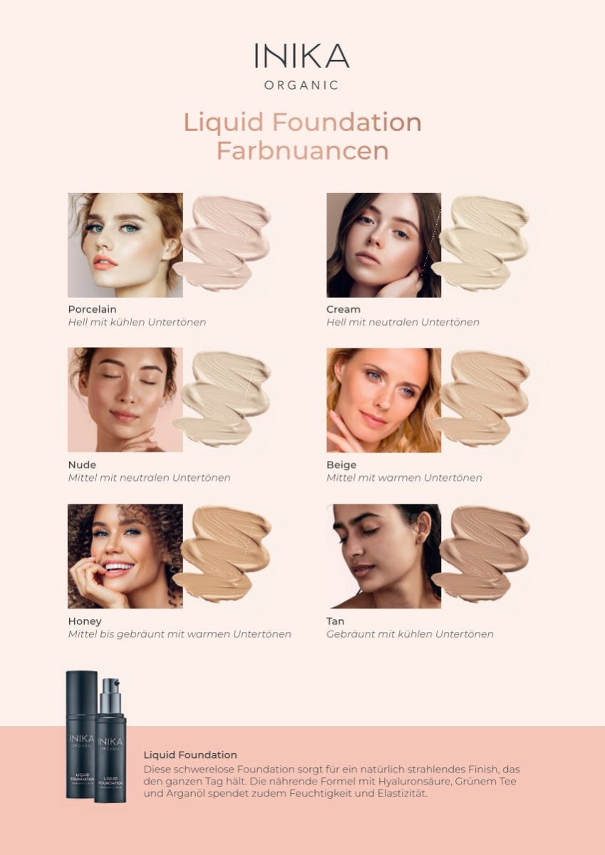 INIKA Organic Liquid Foundation - Shadefinder