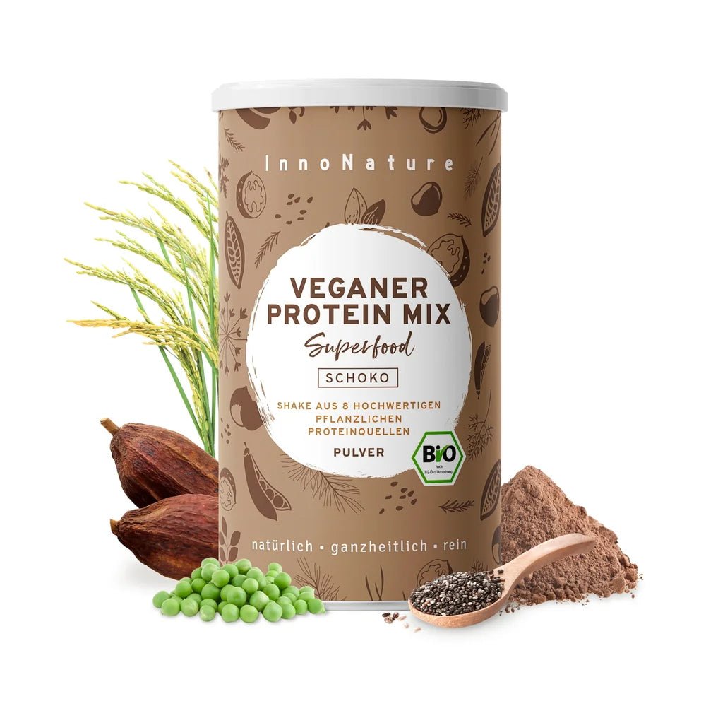 Veganer Protein Mix Schoko 450 g - Blanda Beauty