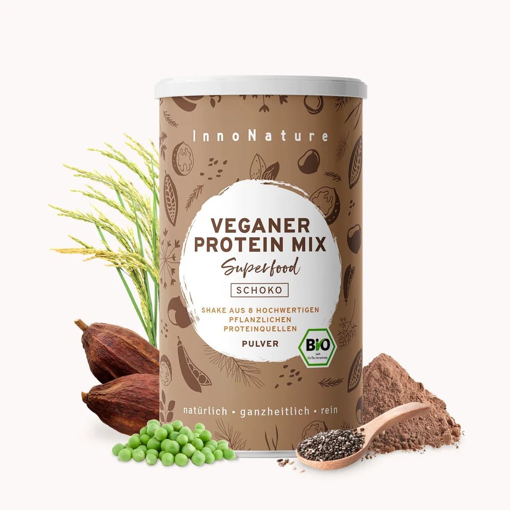 Veganer Protein Mix Schoko 450 g - Blanda Beauty