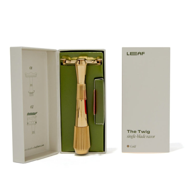 The Twig Razor Gold in Box