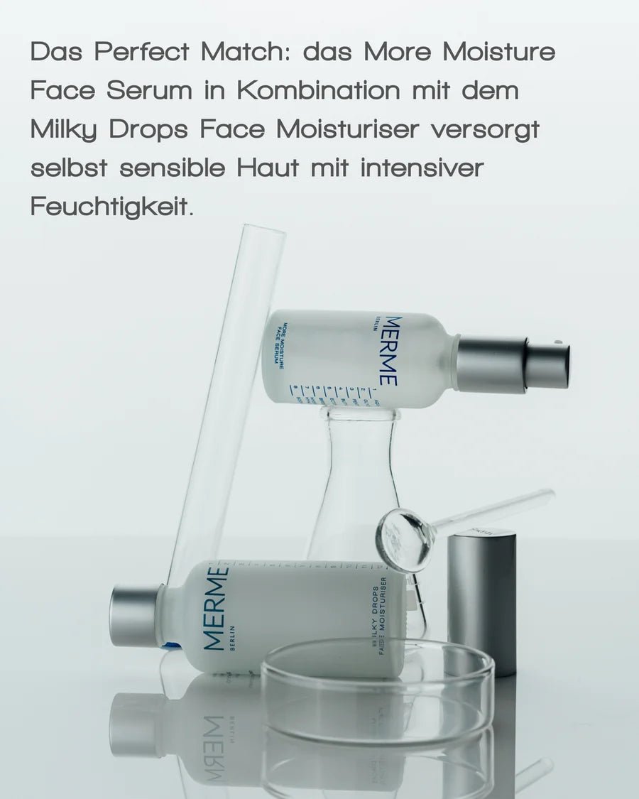 Merme Berlin More Moisture Face Serum - Kombination mit Milky Drops Face Moisturiser