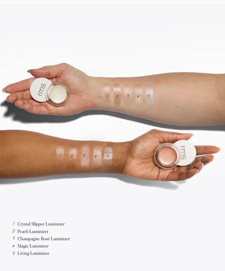 RMS Beauty Crystal Slipper Luminizer - alle Swatches