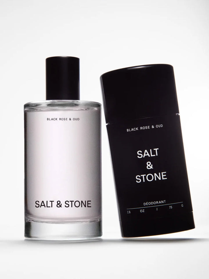 Salt & Stone Body Mist Black Rose & Oud mit Deodorant - Produktkombination