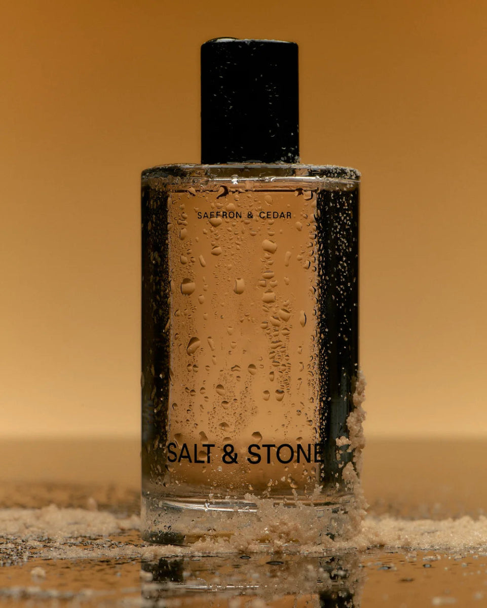 Salt & Stone Body Mist Black Saffron & Cedar - Clean Beauty zertifiziertes Körperspray