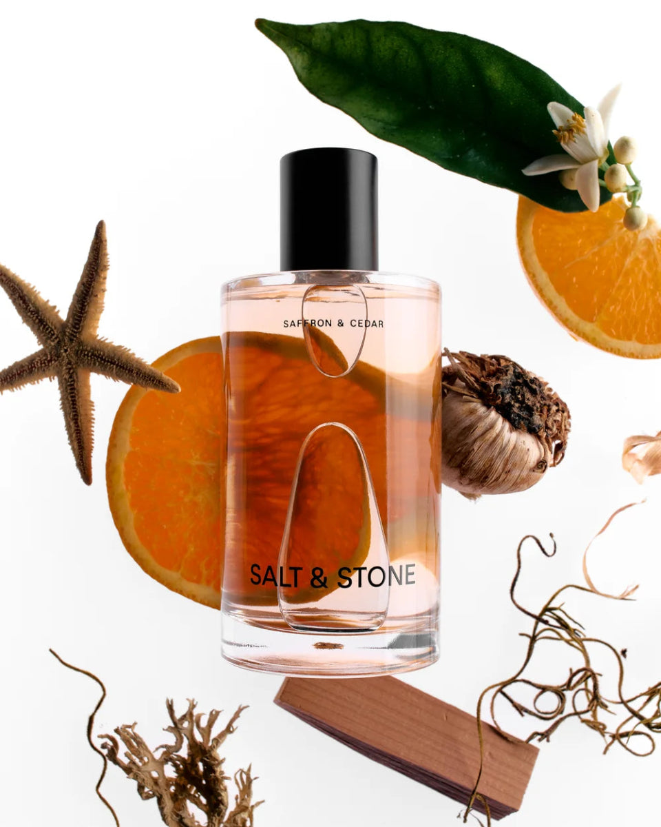 Salt & Stone Body Mist Black Saffron & Cedar - Orientalischer Duft mit Safran und Zedernholz