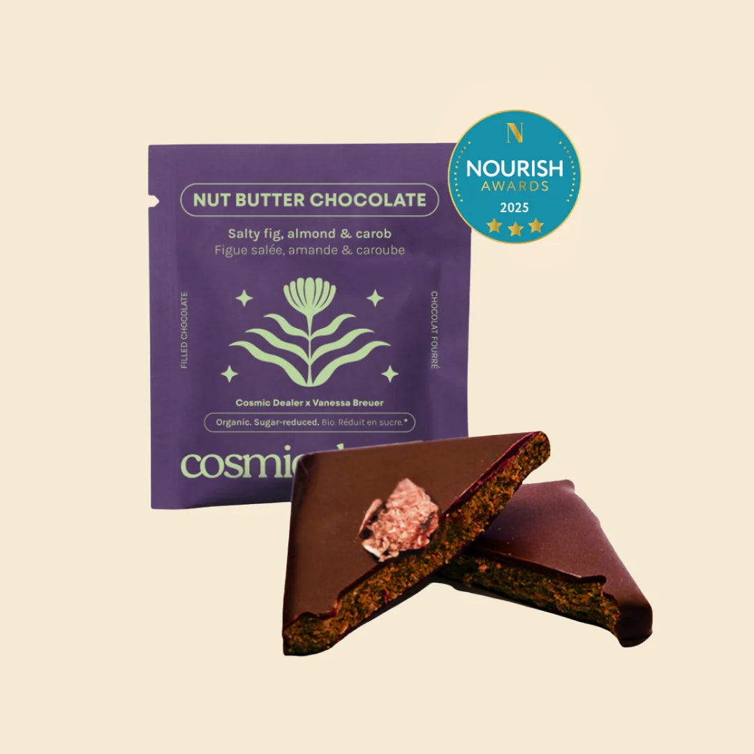 Cosmic Dealer Salty Fig & Almond Chakra Chocolates mit Feigen und Mandelmus - Single Pack